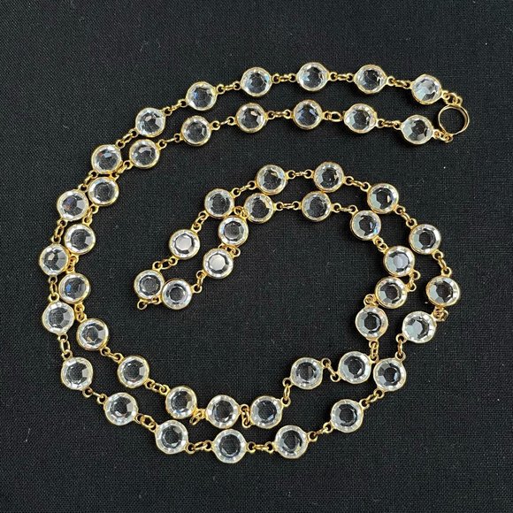 Swarovski Jewelry - Swarovski Austrian Crystal & Gold Long Necklace